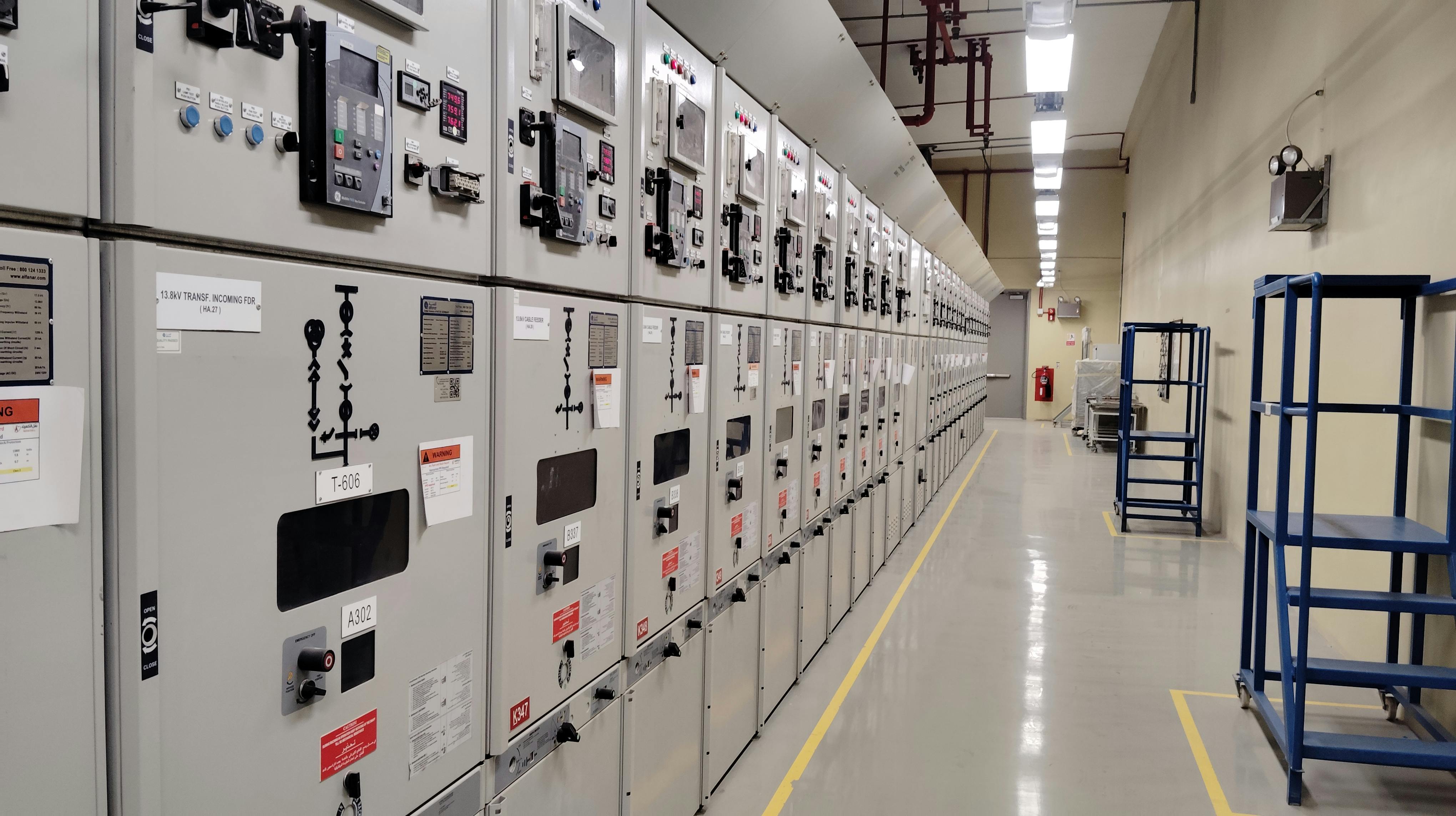 Sala quadri e apparecchiature elettriche